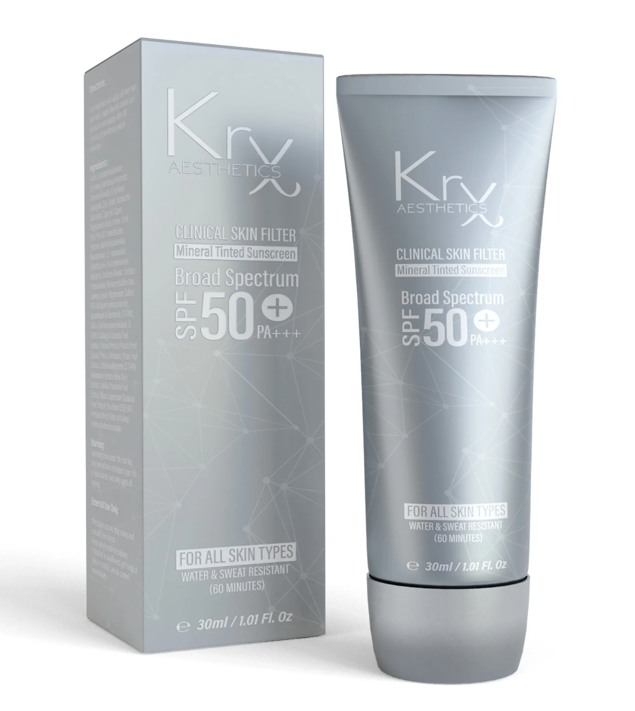 KrX Skin Filter Tinted Sunscreen SPF 50 PA +++ Light/Medium